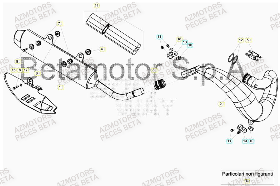 ECHAPPEMENT BETA Pieces BETA RR 2T 300 RACING - (2019)