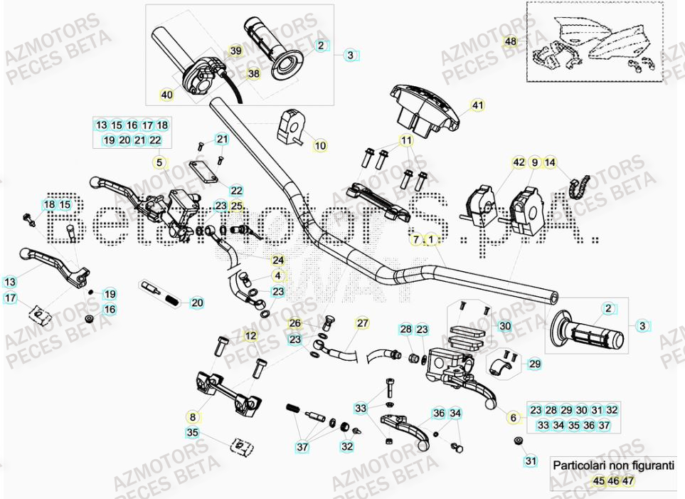 JEU PROTEGE-MAINS RR -BLANC- pour GUIDON de RR 300 RACING MY19