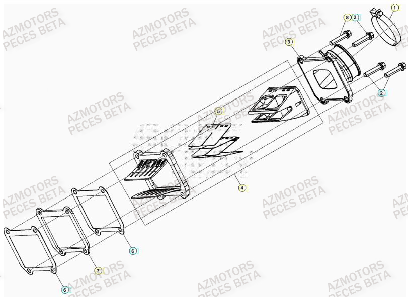 Admission BETA Pieces BETA RR 2T 300 RACING - (2020)