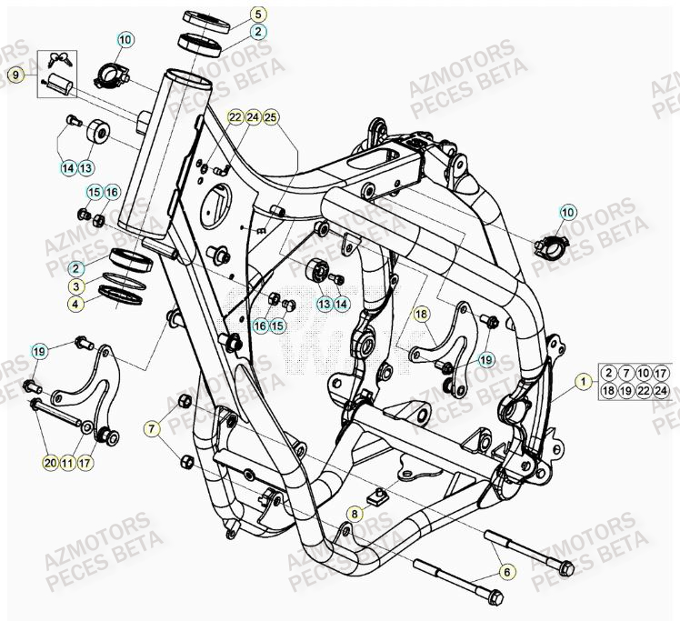 Chassis BETA Pieces BETA RR 2T 300 RACING - (2020)