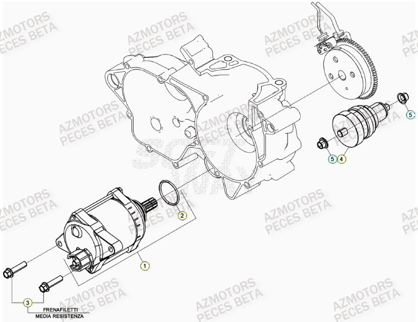 Demarreur BETA Pieces BETA RR 2T 300 RACING - (2020)
