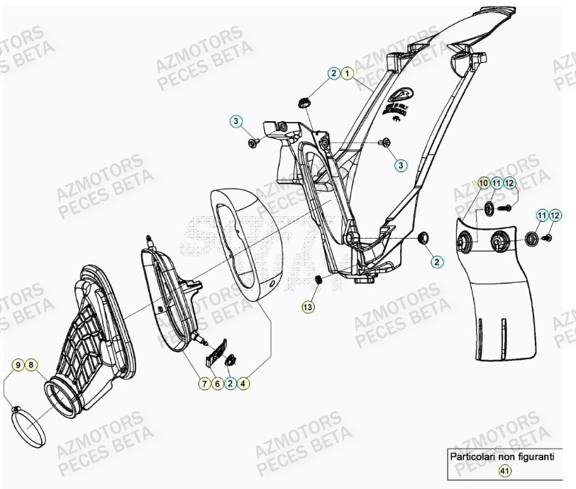 Filtre A Air BETA Pieces BETA RR 2T 300 RACING - (2020)