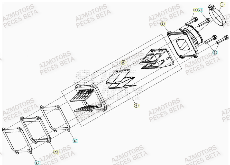 Admission BETA Pieces BETA RR 2T 300 RACING - (2021)