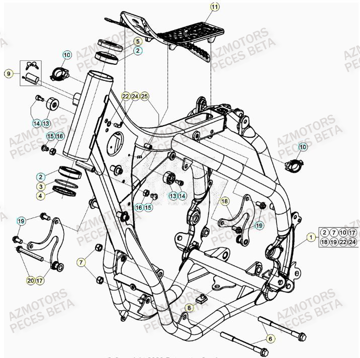Chassis BETA Pieces BETA RR 2T 300 RACING - (2021)