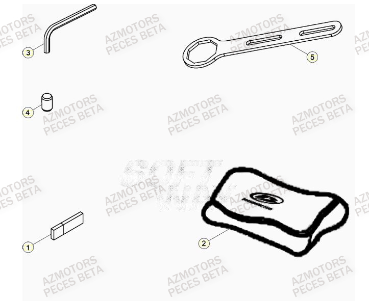 Manuel BETA Pieces BETA RR 2T 300 RACING - (2021)