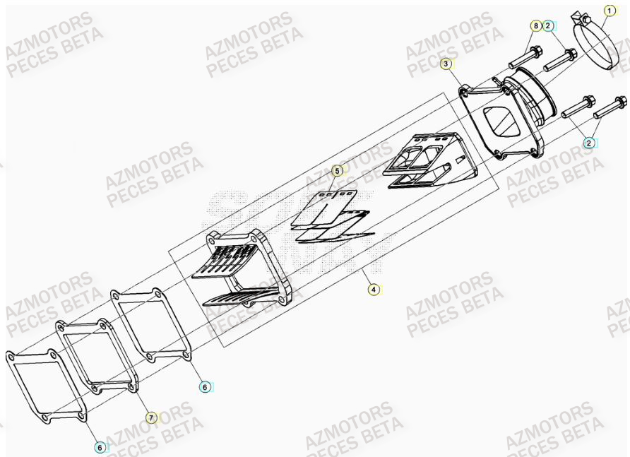 Admission BETA Pieces BETA RR 2T 300 RACING - (2022)