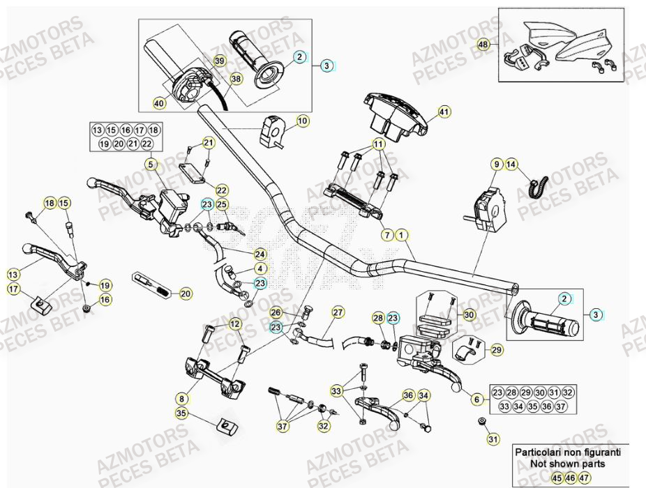 JEU PROTEGE-MAINS RR BETA pour GUIDON de RR 300 RACING MY22