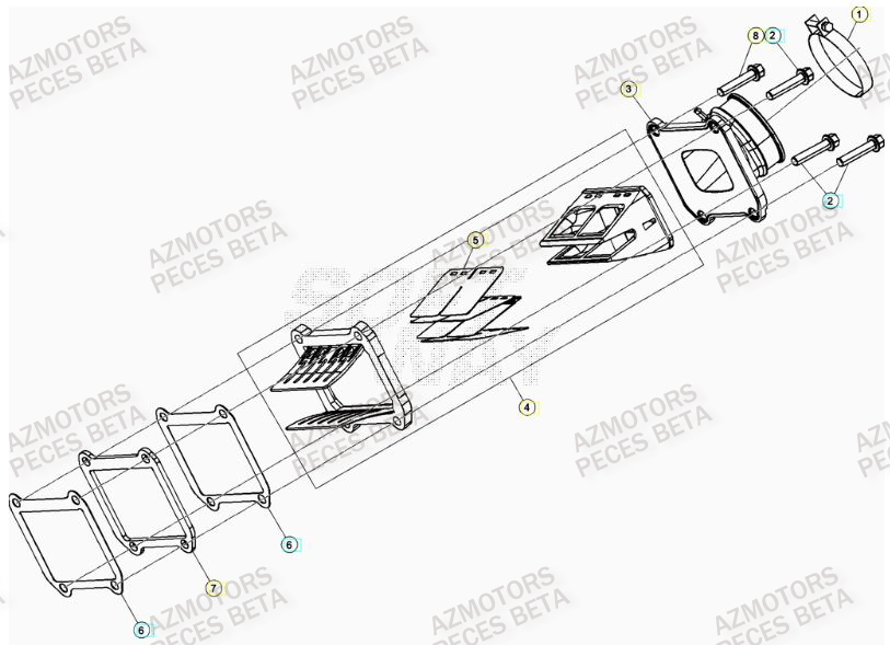 Admission BETA Pieces BETA RR 2T 300 RACING - (2023)