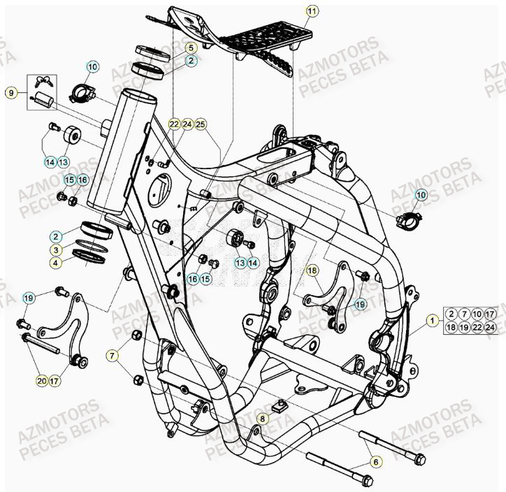 Chassis BETA Pieces BETA RR 2T 300 RACING - (2023)
