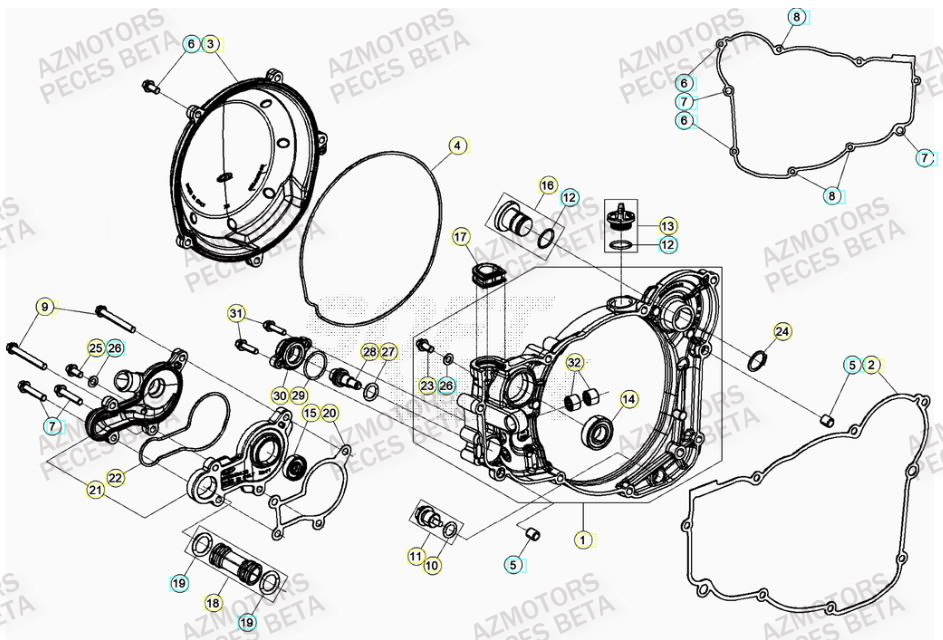 BOUCHON REMPL. D HUILE BETA pour COUVERCLE EMBRAYAGE de RR 300 RACING MY23