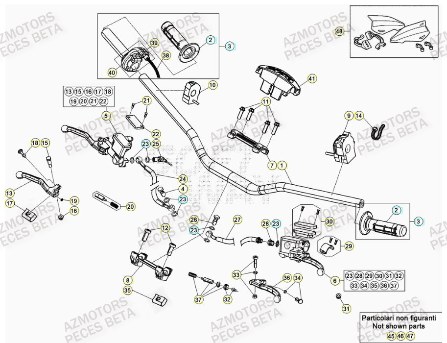Guidon BETA Pieces BETA RR 2T 300 RACING - (2023)