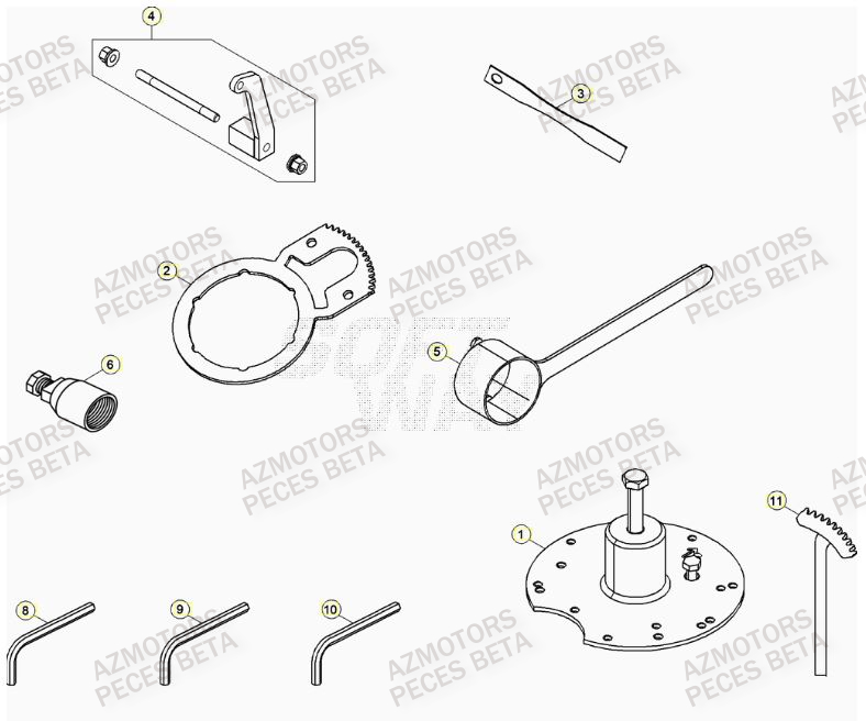 Outils BETA Pieces BETA RR 2T 300 RACING - (2023)