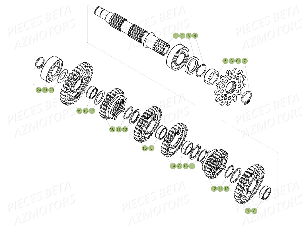 BOITE_A_VITESSES_2 BETA Pieces BETA RR 2T 300 RACING - (2018)