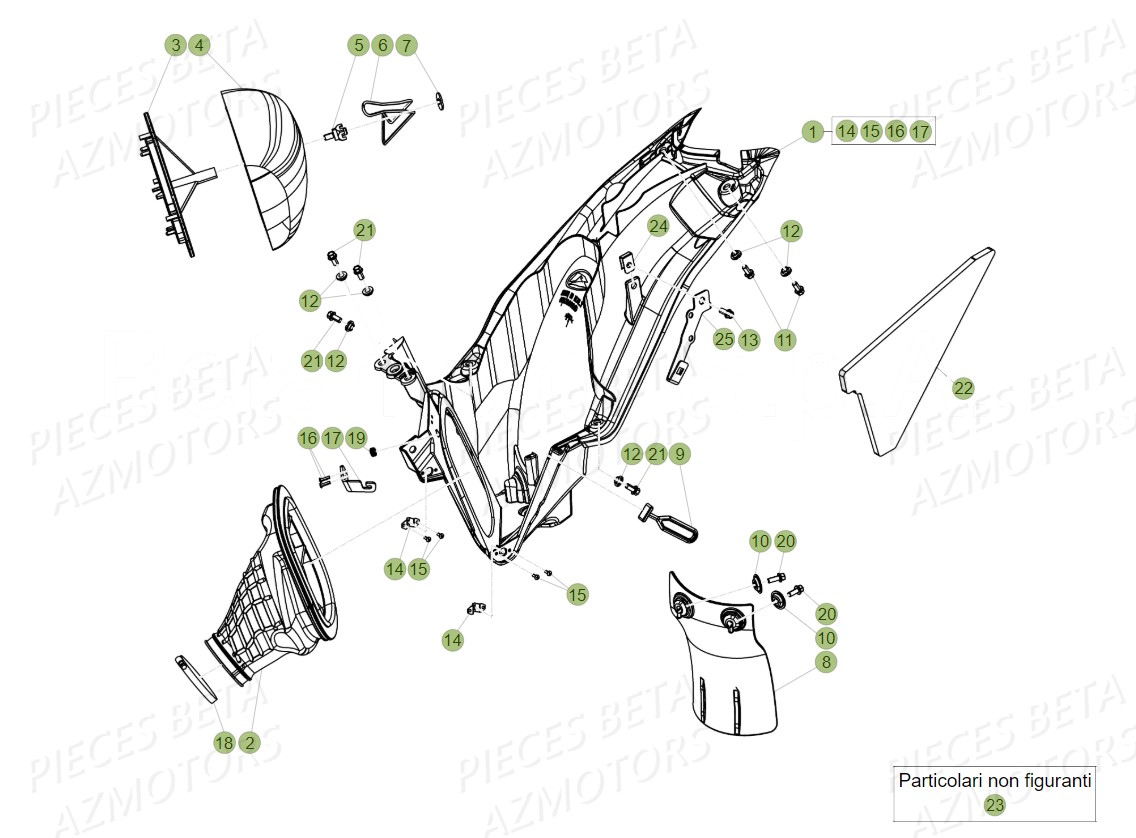 FILTRE AIRE RR-RS 4T pour BOITIER DU FILTRE de RR 300 RC 2T MY18