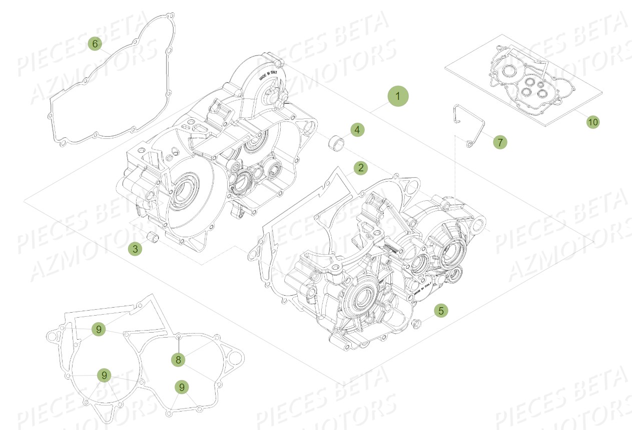 CARTER D EMBRAYAGE pour RR 300 RC 2T MY18