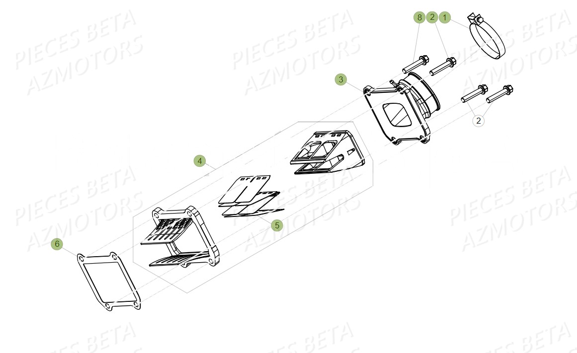 Clapets BETA Pieces BETA RR 2T 300 RACING - (2018)