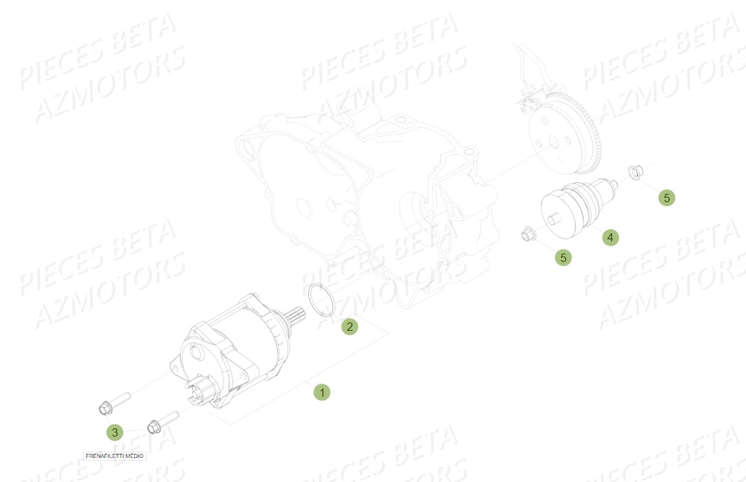 Demarreur Electrique BETA Pieces BETA RR 2T 300 RACING - (2018)