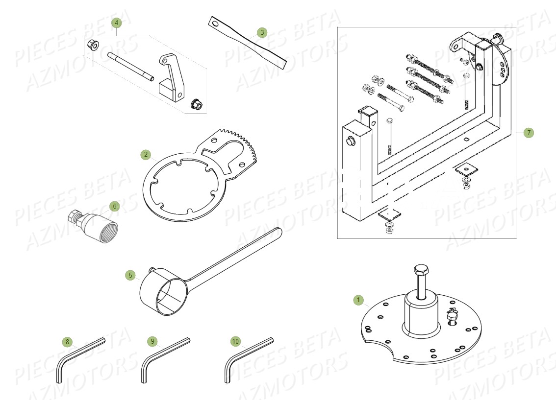 OUTILLAGE SPECIAL BETA RR 300 RC 2T MY18