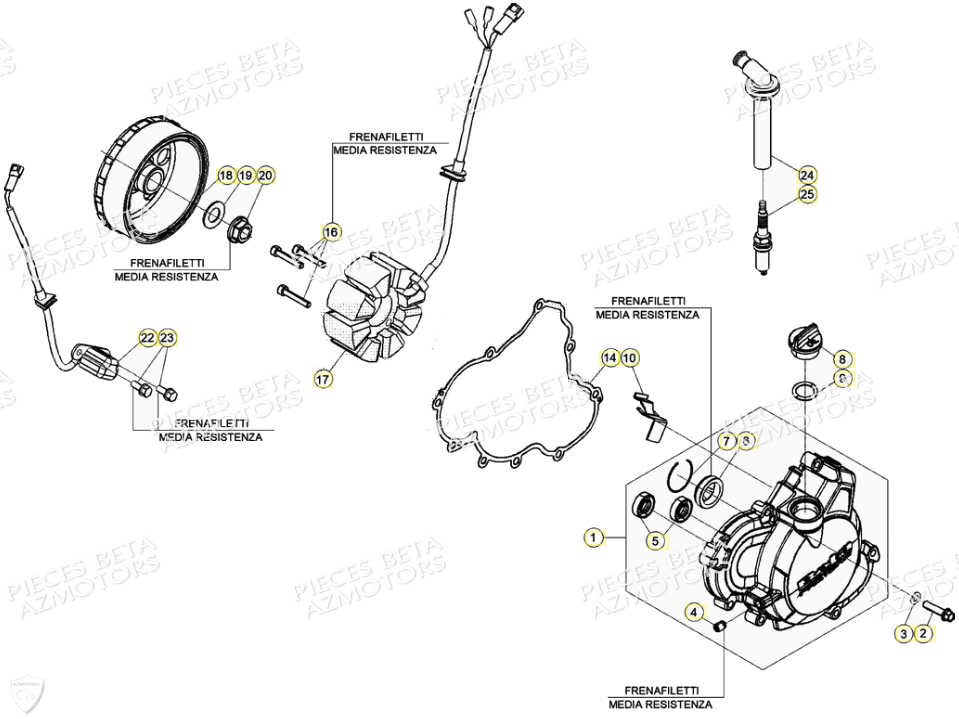 Allumage BETA Pièces Beta RR 4T 350 Enduro - (2021)