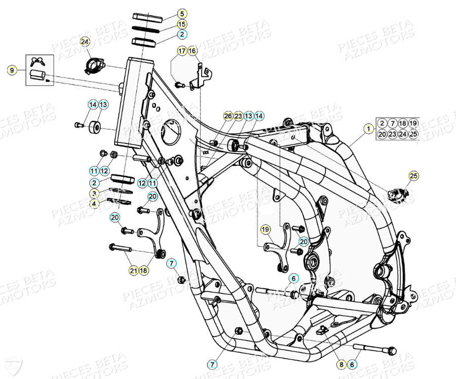 CHASSIS BETA RR 350 4T 2021