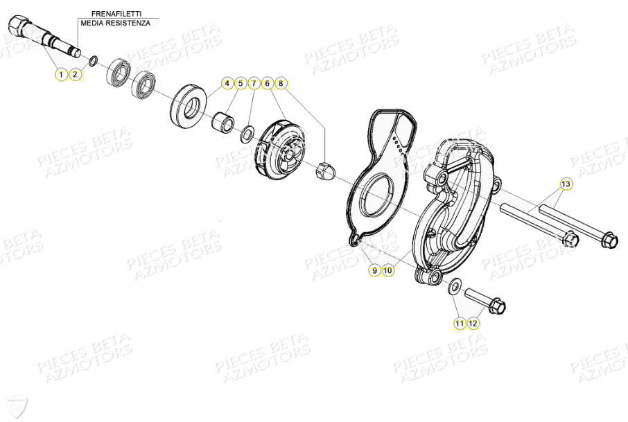 Pompe A Eau BETA Pièces Beta RR 4T 350 Enduro - (2021)
