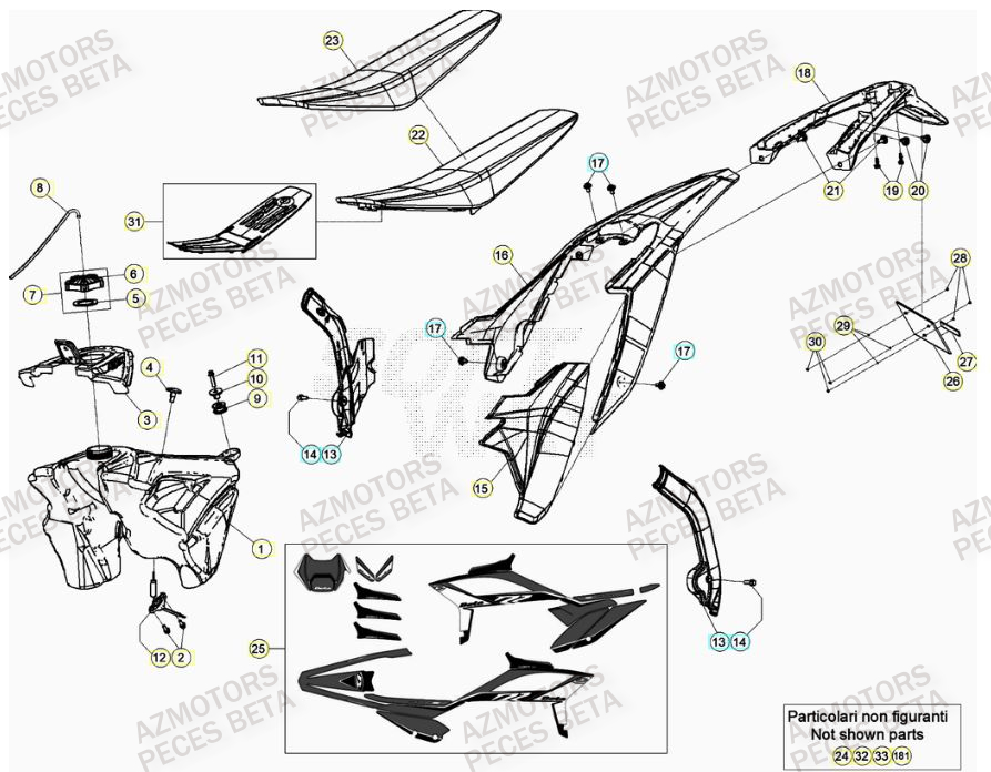 CARENAGE ARRIERE pour RR 350 4T 2022