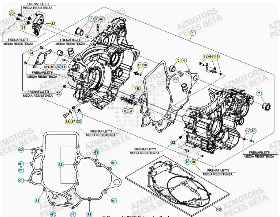 CARTER MOTEUR BETA RR 350 4T 2022