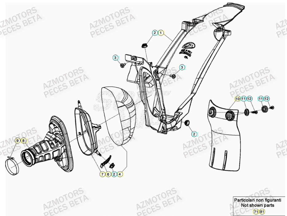Filtre A Air BETA Pièces Beta RR 4T 350 Enduro - (2022)