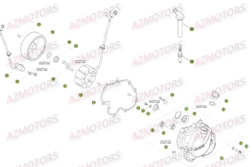 ALLUMAGE pour RR 350 4T EFI 16