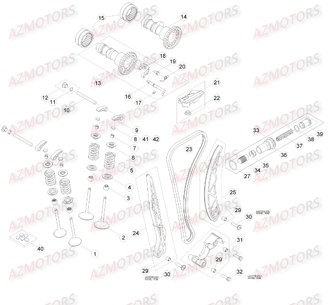 Distribution BETA Pièces Beta RR 4T 350 Enduro - 2016