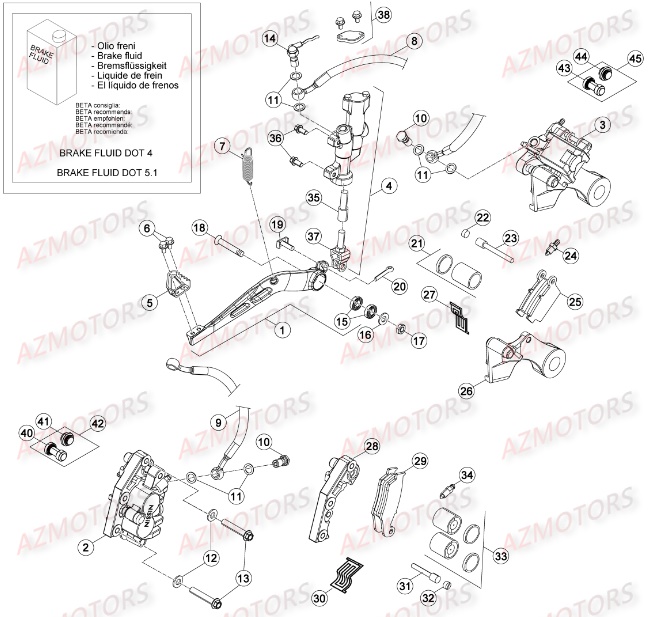 FREINS pour RR 350 4T EFI 16