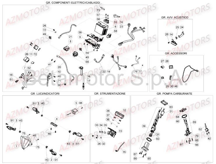 INSTALLATION ELECTRIQUE AVANT Noxxx800622 pour RR 350 4T EFI 16