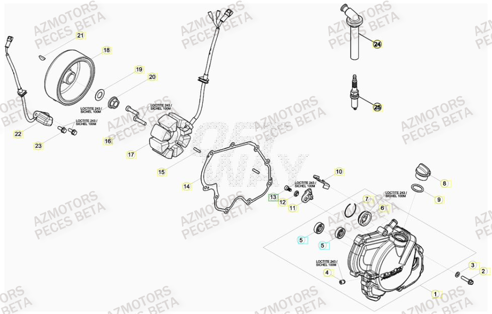 ALLUMAGE pour RR 350 RACING 16