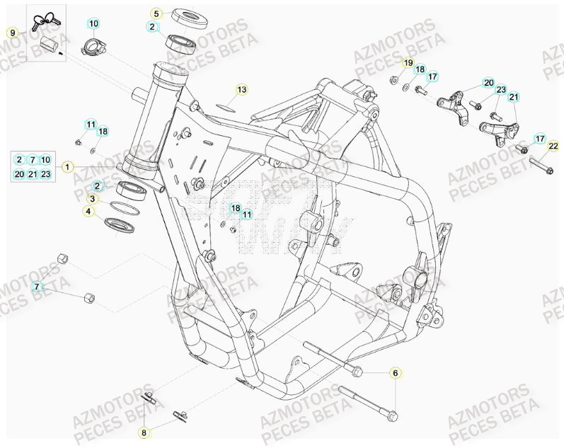 Chassis BETA Pièces BETA RR 4T 350 RACING - (2016)

