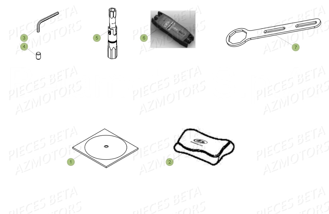 Trousse A Outils BETA Pièces BETA RR 4T RACING 350 - (2018)

