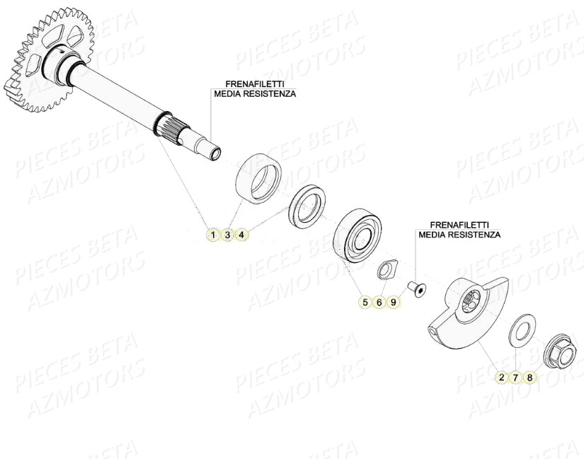 ARBRE D EQUILIBRAGE BETA RR 350 RACING 20