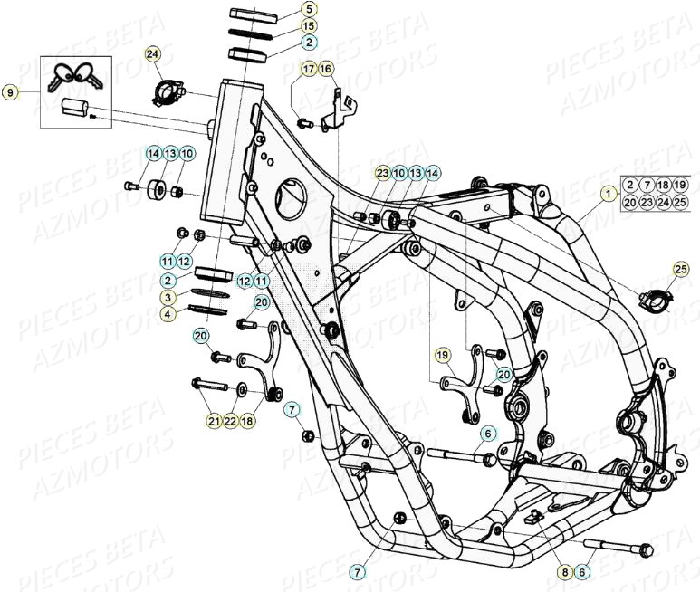 CHASSIS BETA RR 350 RACING 20