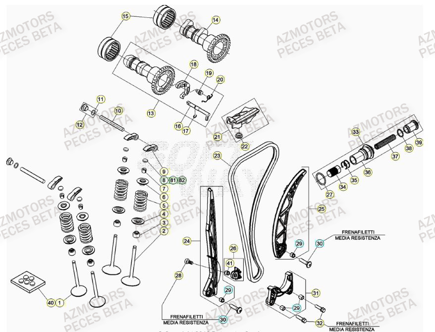 BOUCHON ARBRE COUVERCLE D EMBRAYAGE BETA pour DISTRIBUTION de RR 350 RACING 21