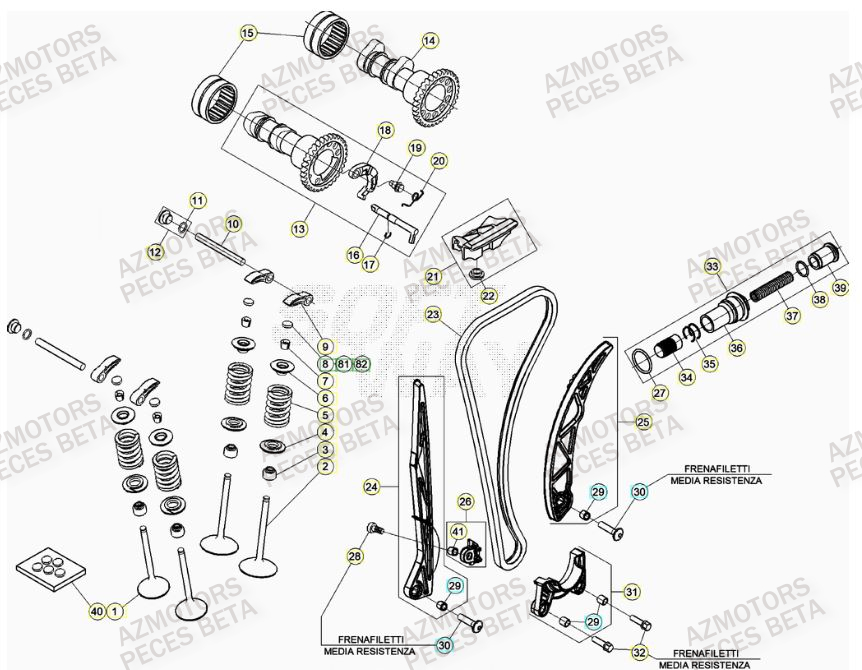 BOUCHON ARBRE COUVERCLE D EMBRAYAGE BETA pour DISTRIBUTION de RR 350 RACING 22