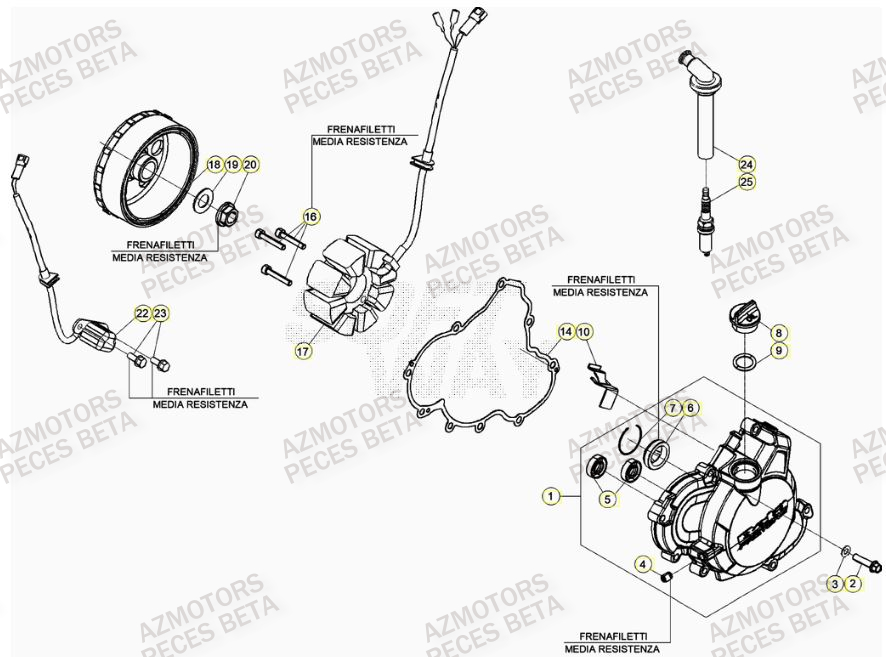 ALLUMAGE BETA Pièces BETA RR 4T 350 RACING - (2023)