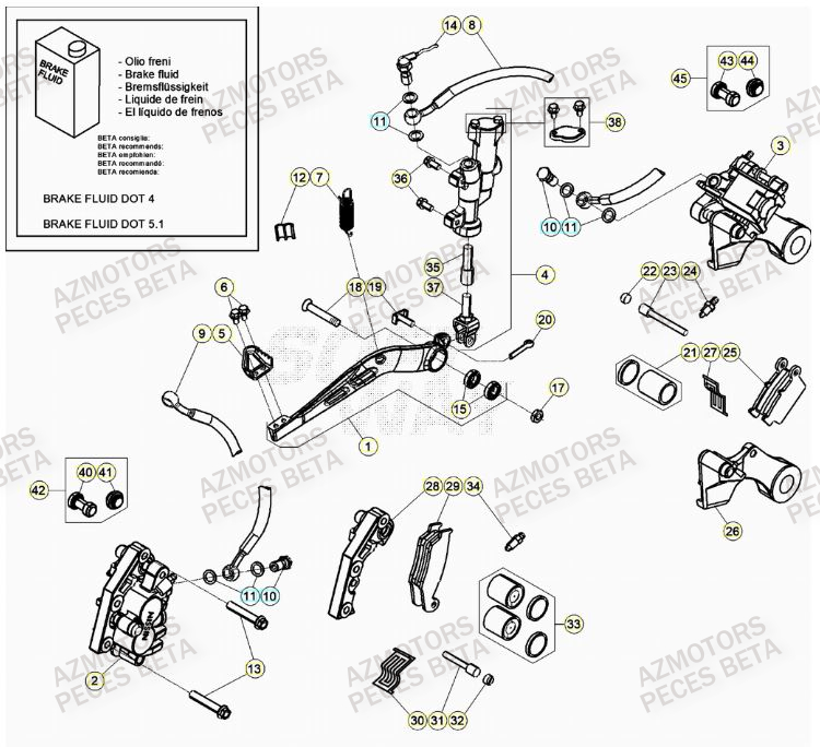 FREINS pour RR 350 RACING 23