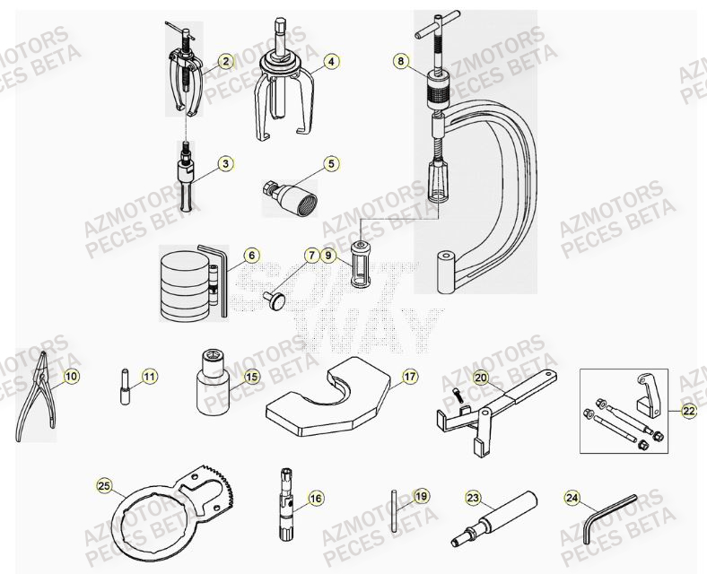 Outils BETA Pièces BETA RR 4T RACING 350 - (2023)

