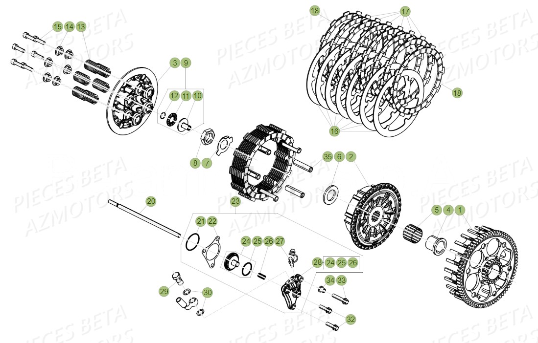 EMBRAYAGE pour RR 390 4T 2019