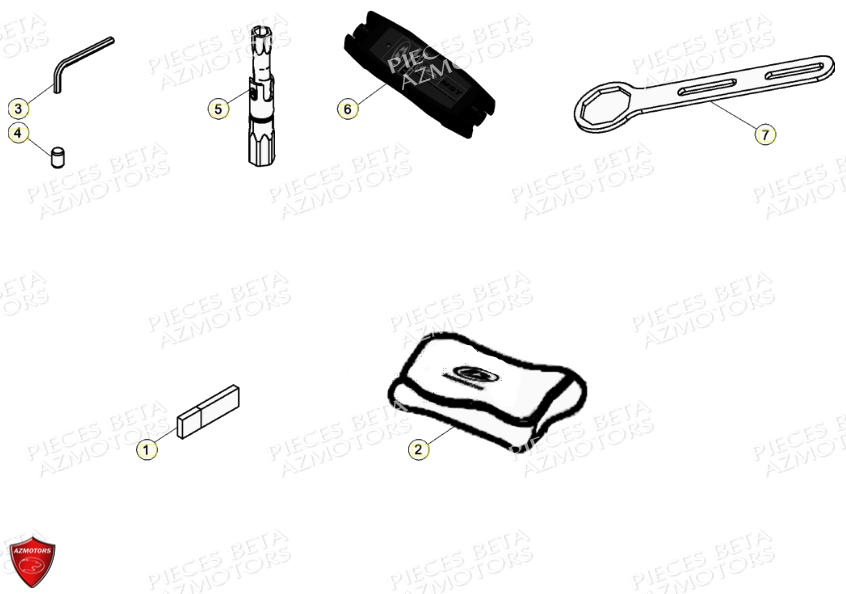Outillage Special Trousse A Outils BETA Pièces Beta RR 4T 390 Enduro - (2021)
