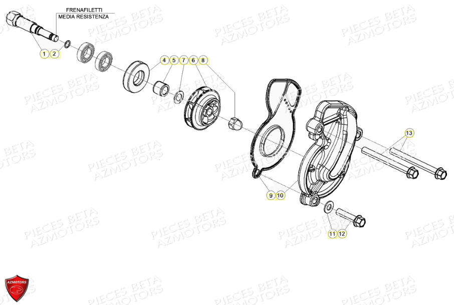Pompe A Eau BETA Pièces Beta RR 4T 390 Enduro - (2021)
