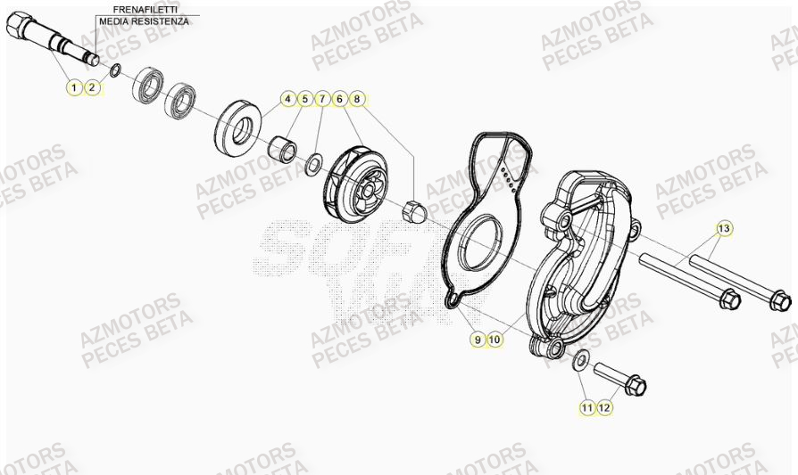 Pompe A Eau BETA Pièces Beta RR 4T 390 Enduro - (2023)