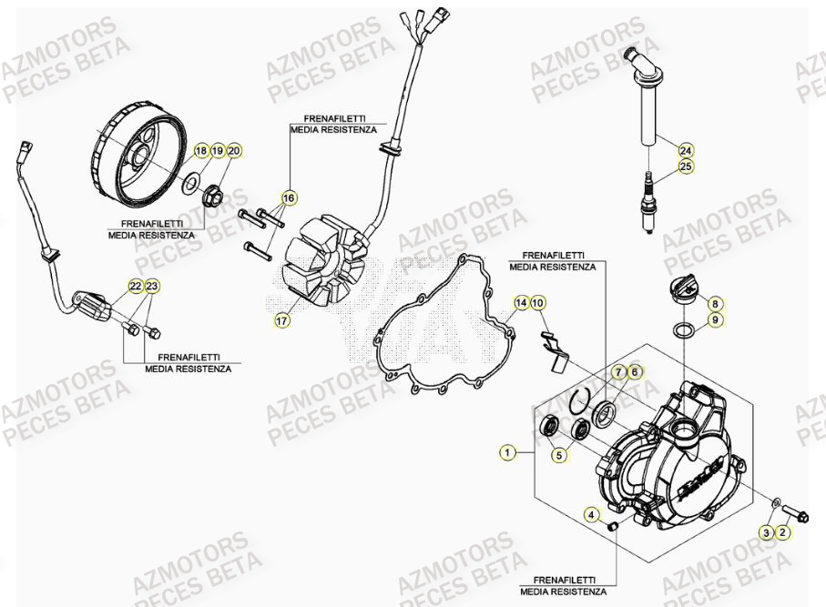 ALLUMAGE BETA Pièces Origine BETA RR 4T RACING 390 - (2021)