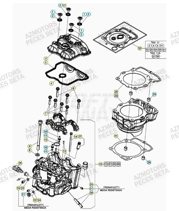 BOUCHON ARBRE COUVERCLE D EMBRAYAGE BETA pour CYLINDRE de RR 390 RACING 21