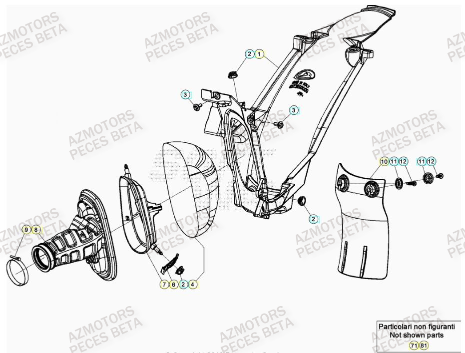 Filtre A Air BETA Pièces BETA RR 4T RACING 390 - (2021)

