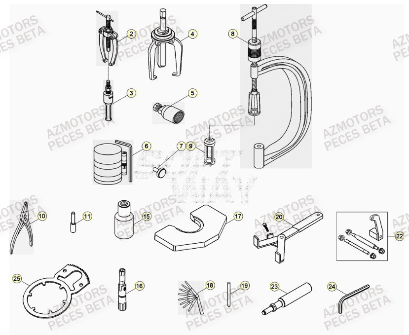 Outils BETA Pièces BETA RR 4T RACING 390 - (2021)

